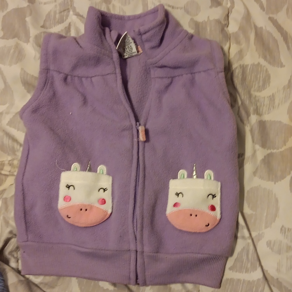 Purple fleece vest